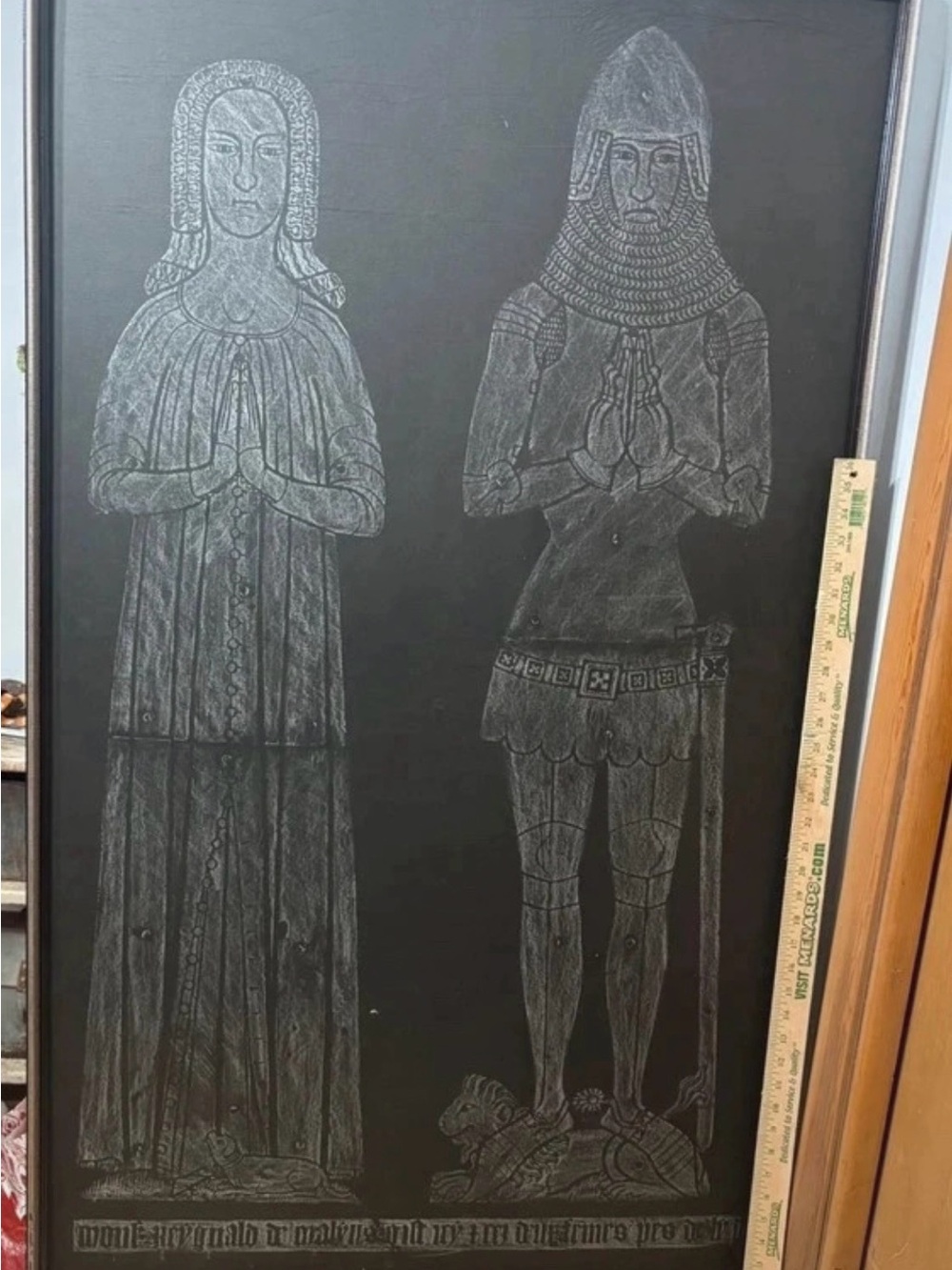 Brass rubbing